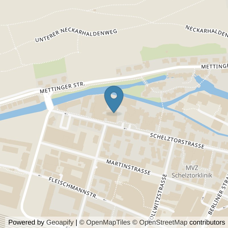 Map: location of MedAix Training Esslingen in Esslingen am Neckar