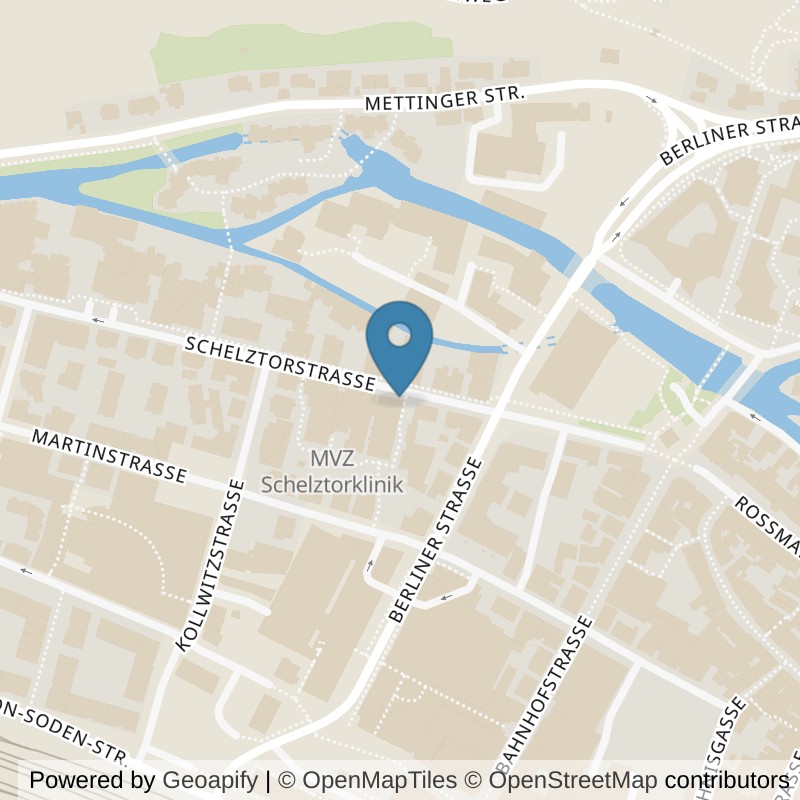 Map: location of MedAix Training Esslingen Schelztor Klinik in Esslingen am Neckar Esslingen