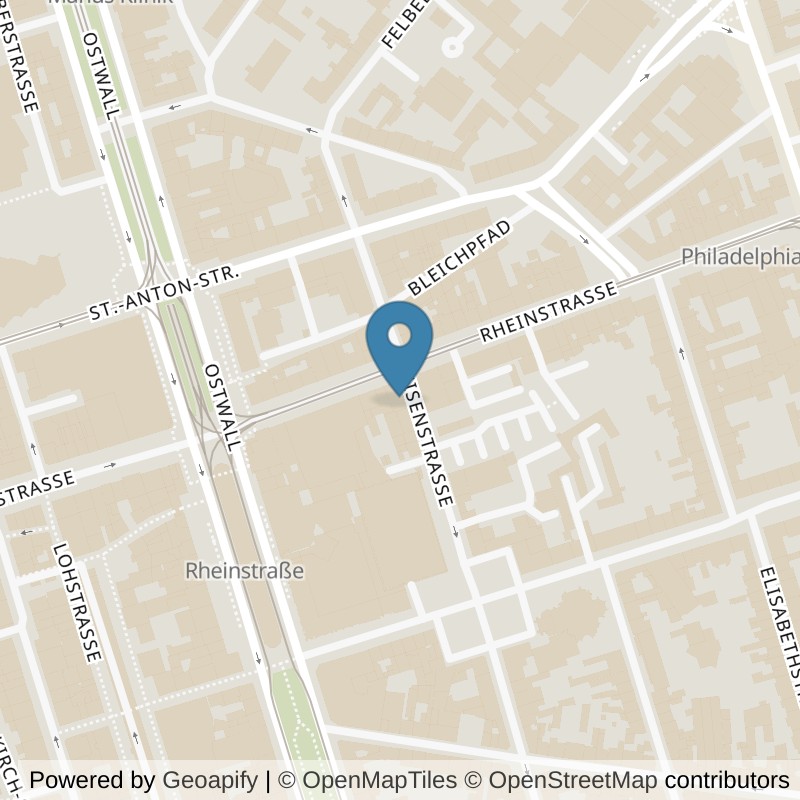 Map: location of MedAix Training Krefeld in Krefeld