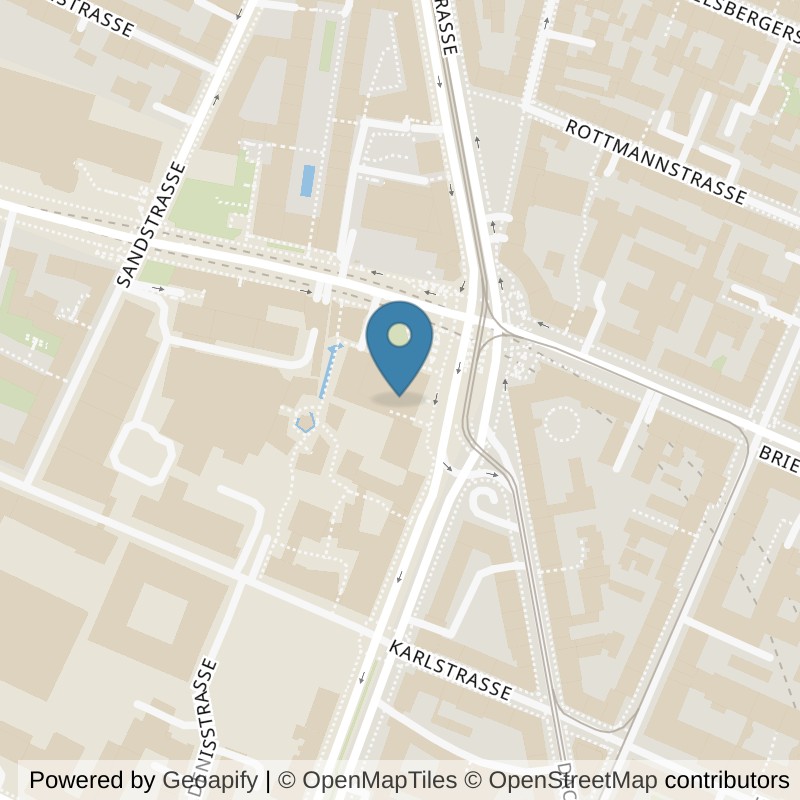 Map: location of MedAix Training München Stiglmaierplatz in München