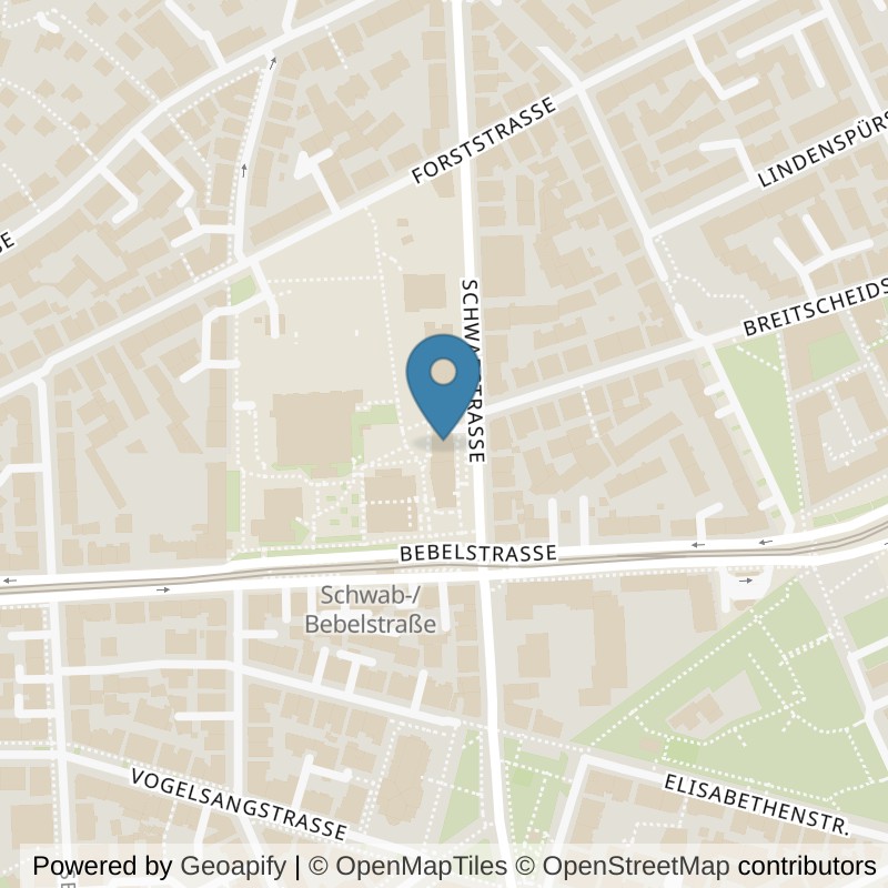 Map: location of MedAix Training Stuttgart Schwabstraße in Stuttgart