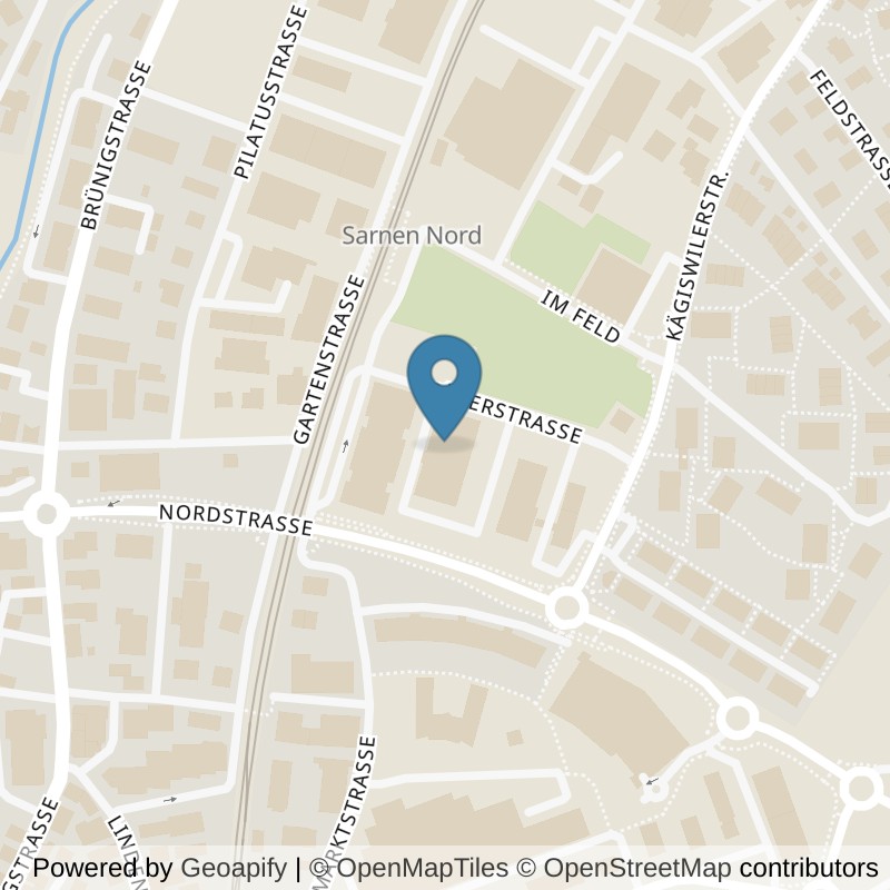 Map: location of Medical Fitness Sarnen AG in Sarnen