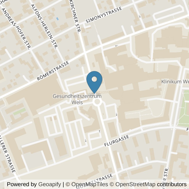 Map: location of Medifit Wels in Wels