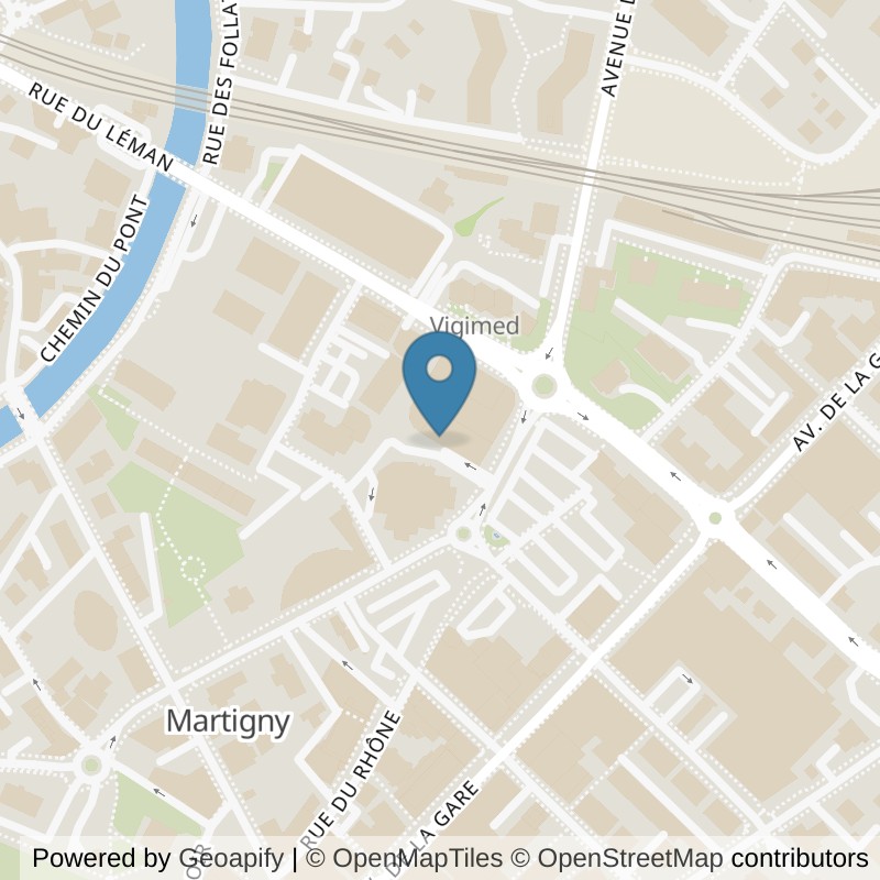 Map: location of Medsport Martigny in Martigny