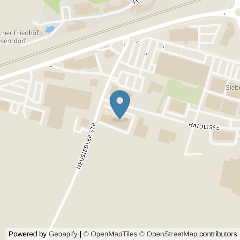 Map: location of MegaFIT - Fitness & Solarium in Gänserndorf