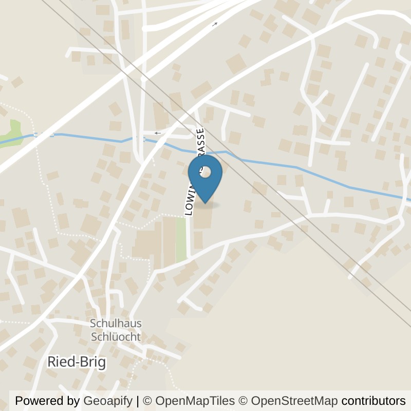 Map: location of Mehrzweckhalle Brigerbärg in Ried-Brig