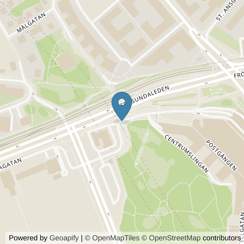 Map: location of Member 24 Stockholm Solna Centrum in Stockholm