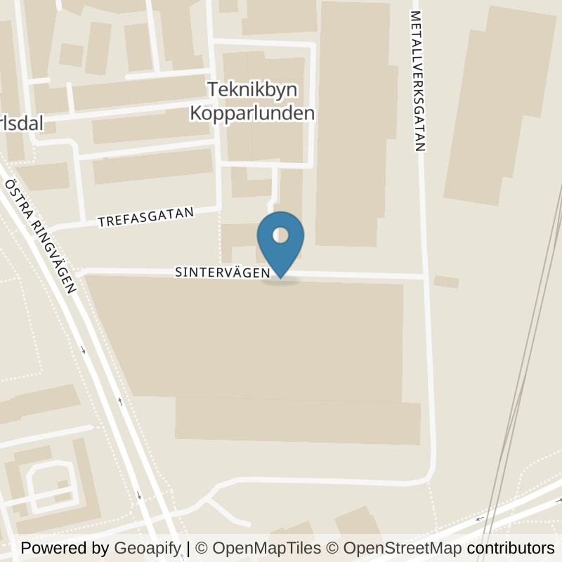 Map: location of Member 24 Västerås Gymmet in Västerås