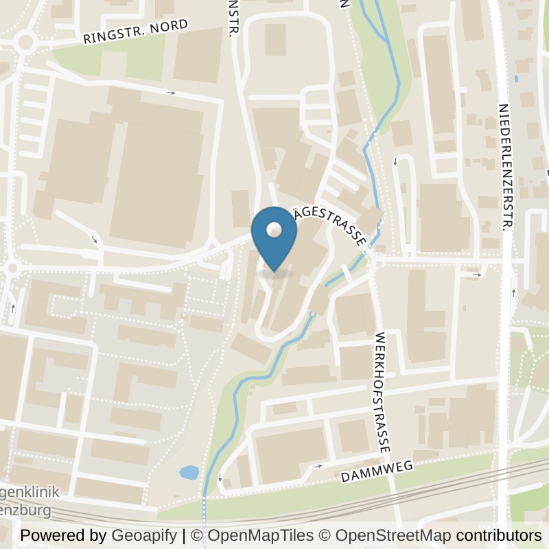 Map: location of MicroGym in Lenzburg