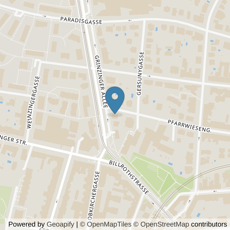 Map: location of Mindful Movement Studio 1190 Wien in Wien