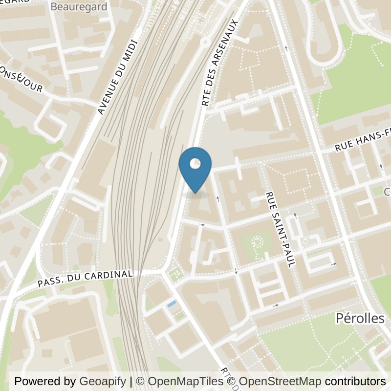 Map: location of Miss Fit Fribourg in Fribourg