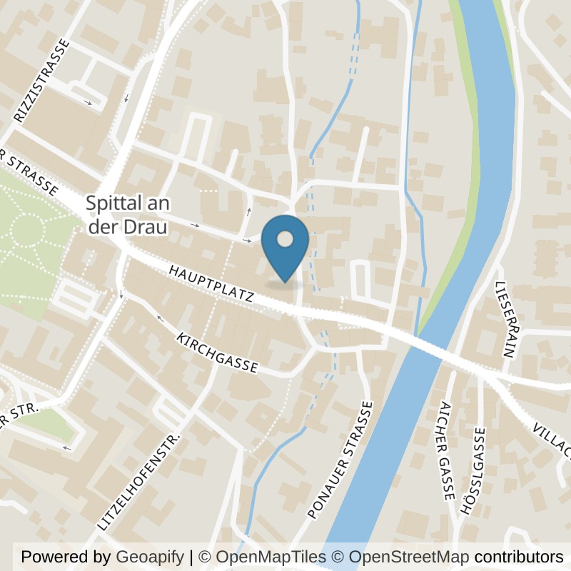 Map: location of MissFit Ladies Fitness Club in Spittal an der Drau