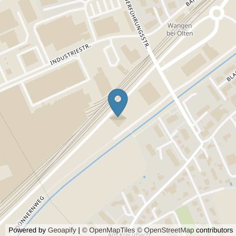 Map: location of Motion Sports Club in Wangen bei Olten