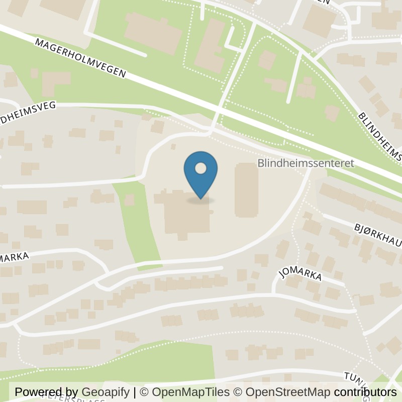 Map: location of MOVA Blindheim in Ålesund