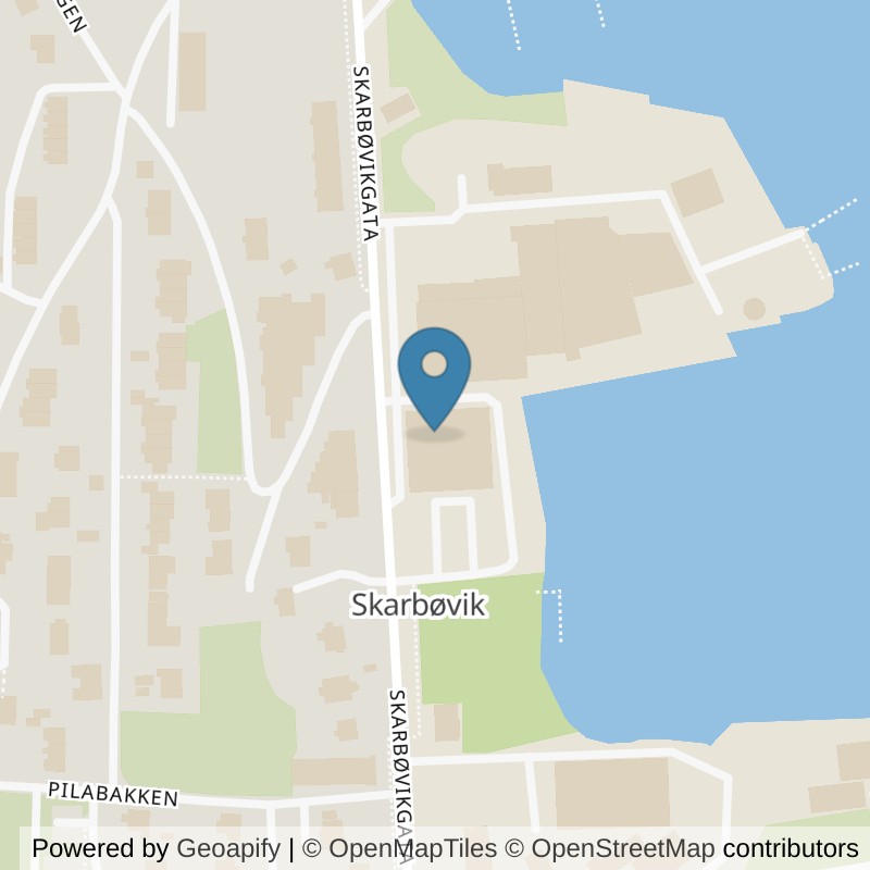 Map: location of MOVA Skarbøvik in Ålesund