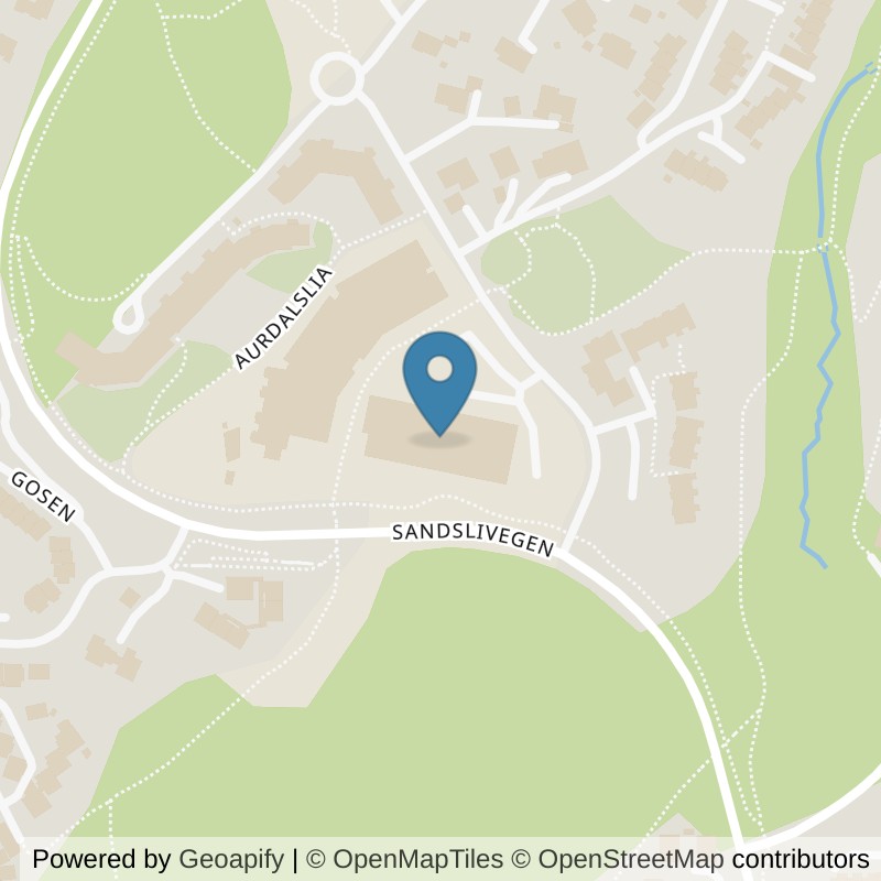 Map: location of MOVA Fanatorget in Bergen