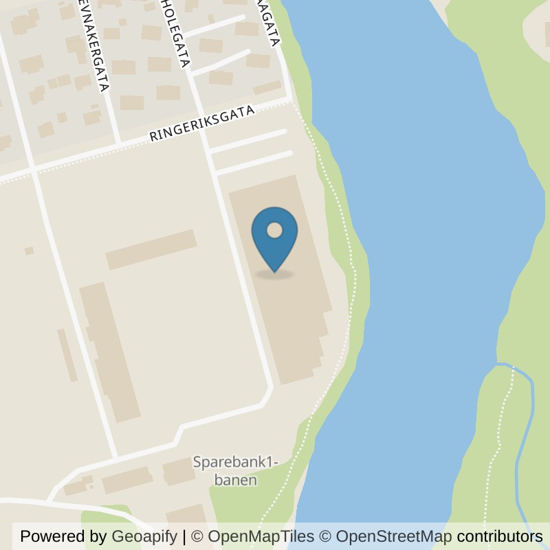Map: location of MOVA Hønefoss in Hønefoss