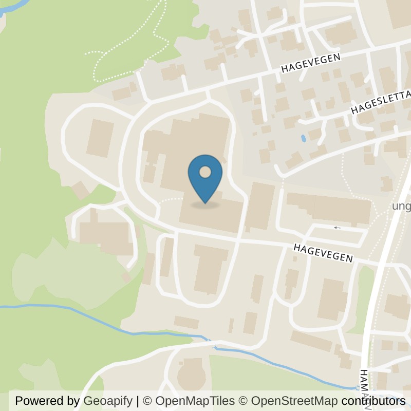 Map: location of MOVA Arena Lillehammer in Lillehammer