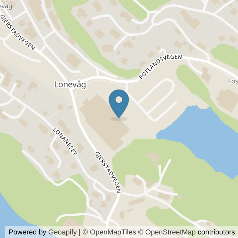 Map: location of MOVA Osterøy in Lonevag