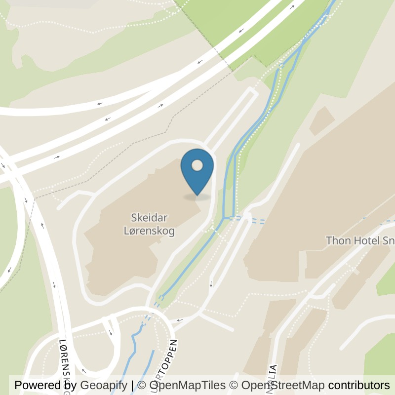 Map: location of MOVA Lørenskog in Lørenskog