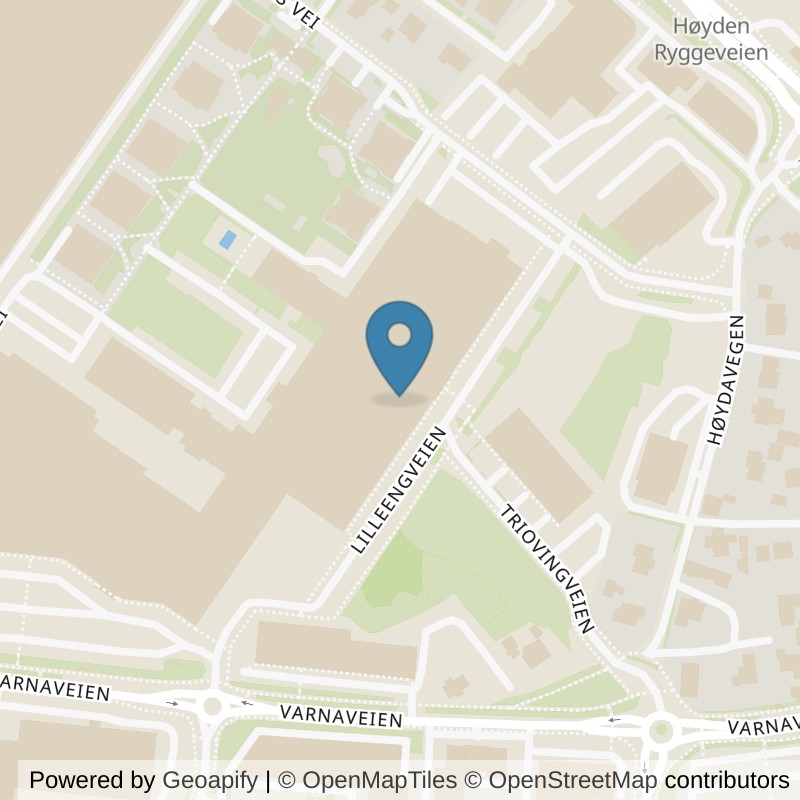 Map: location of MOVA Lilleeng in Moss