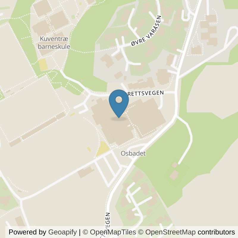 Map: location of MOVA Kuventræ in Os