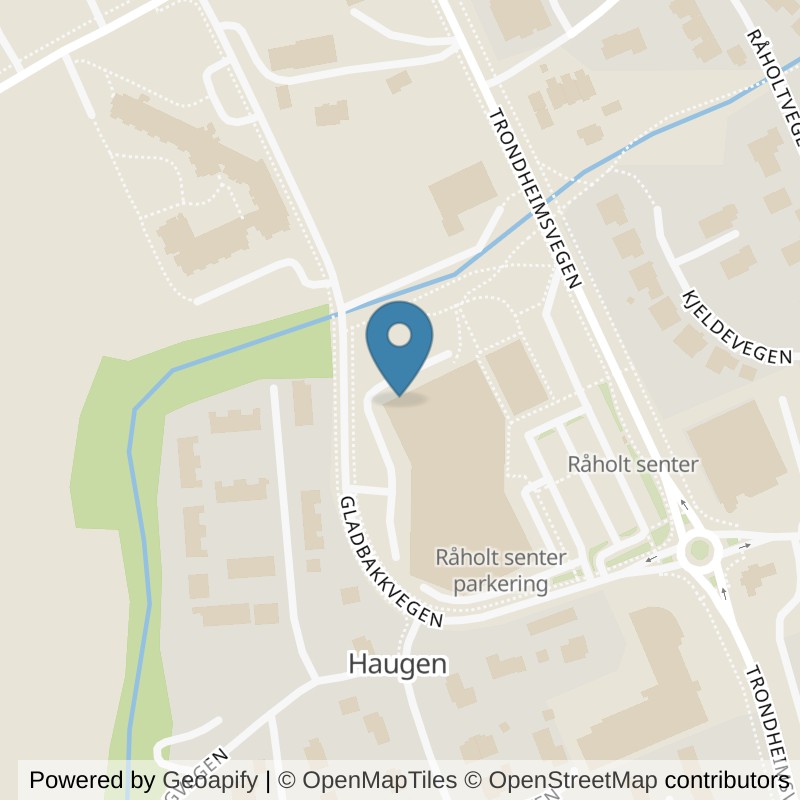 Map: location of MOVA Eidsvoll in Raholt