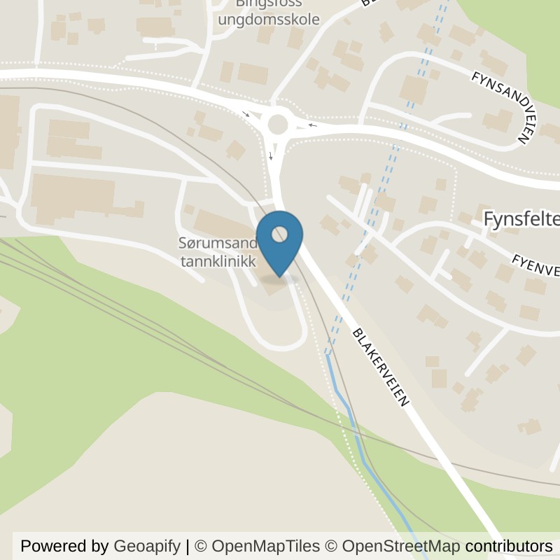 Map: location of MOVA Noractorgården in Sorumsand