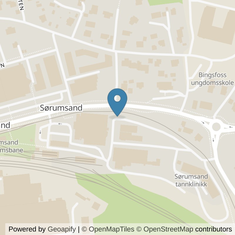Map: location of MOVA Sørumsand in Sorumsand