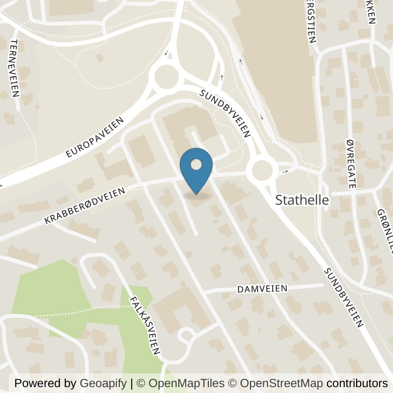 Map: location of MOVA Stathelle in Stathelle