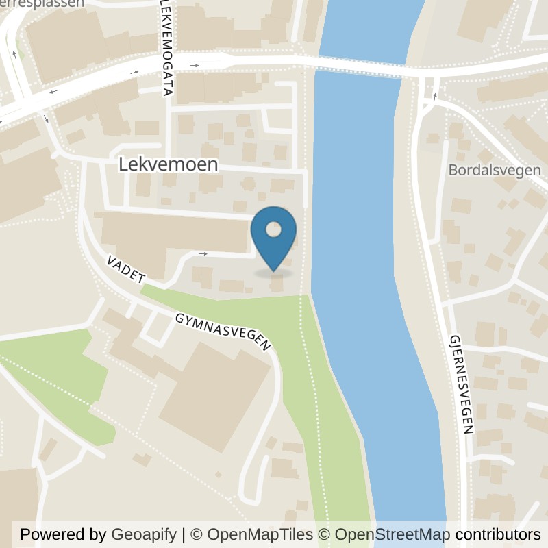 Map: location of MOVA Vossabygg in Voss