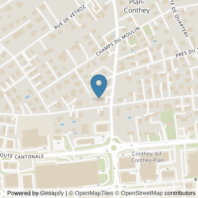 Map: location of Move Center Fitness - Conthey in Conthey