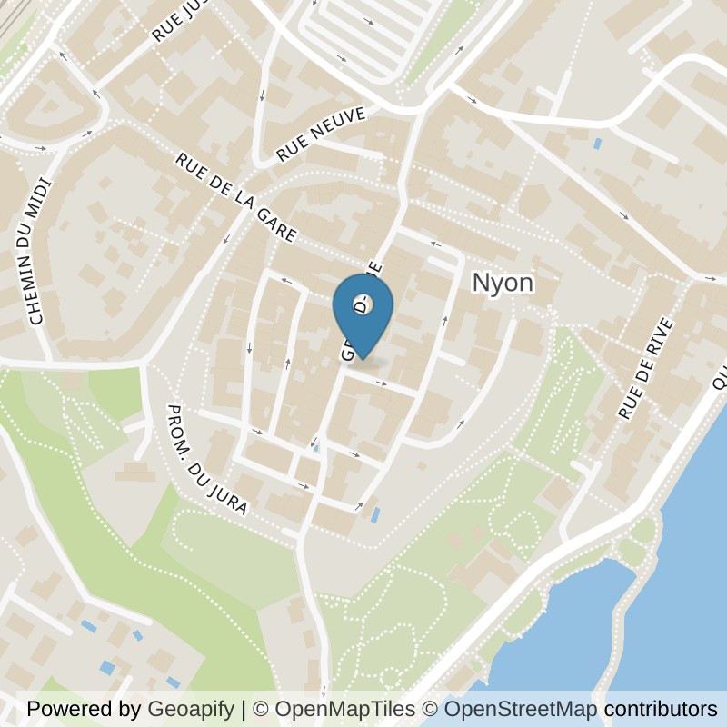 Map: location of Move & Shape in Nyon