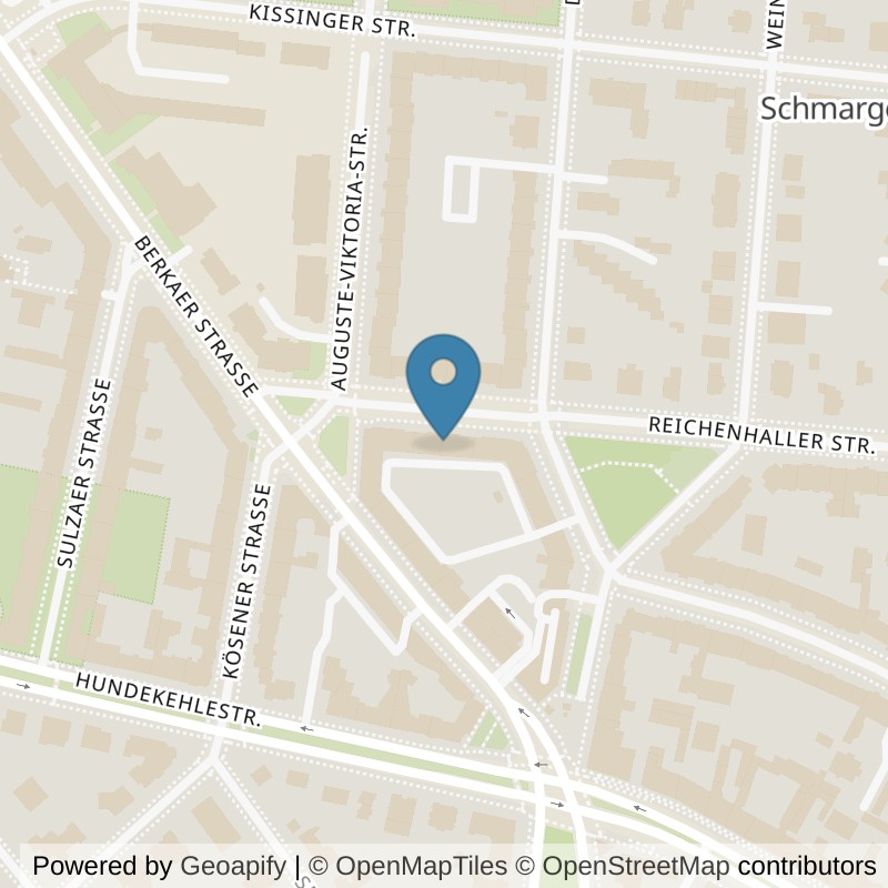 Map: location of Mrs.Sporty Club Berlin-Schmargendorf in Berlin
