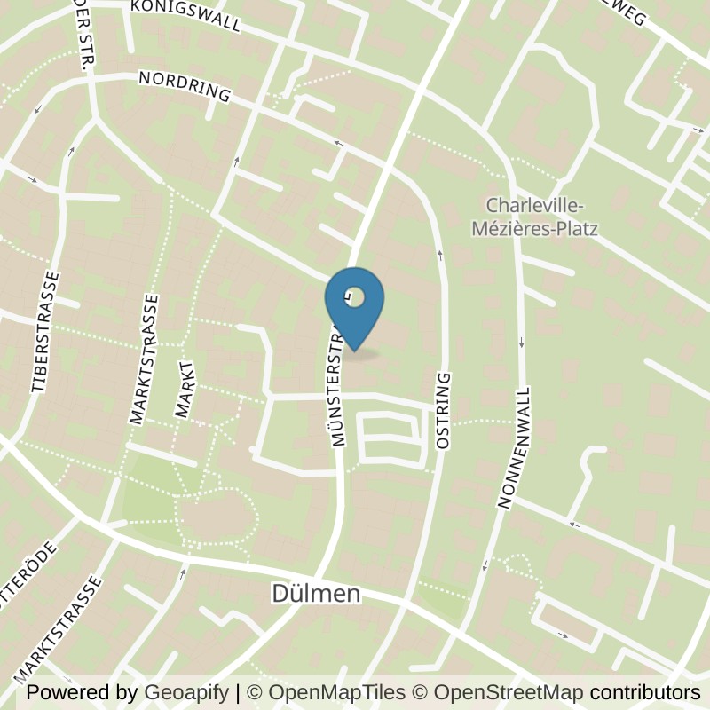 Map: location of Mrs.Sporty Club Dülmen in Dülmen