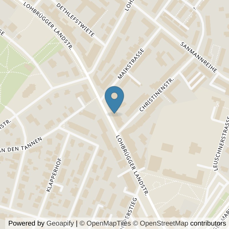 Map: location of Mrs.Sporty Club Hamburg-Lohbrügge in Hamburg