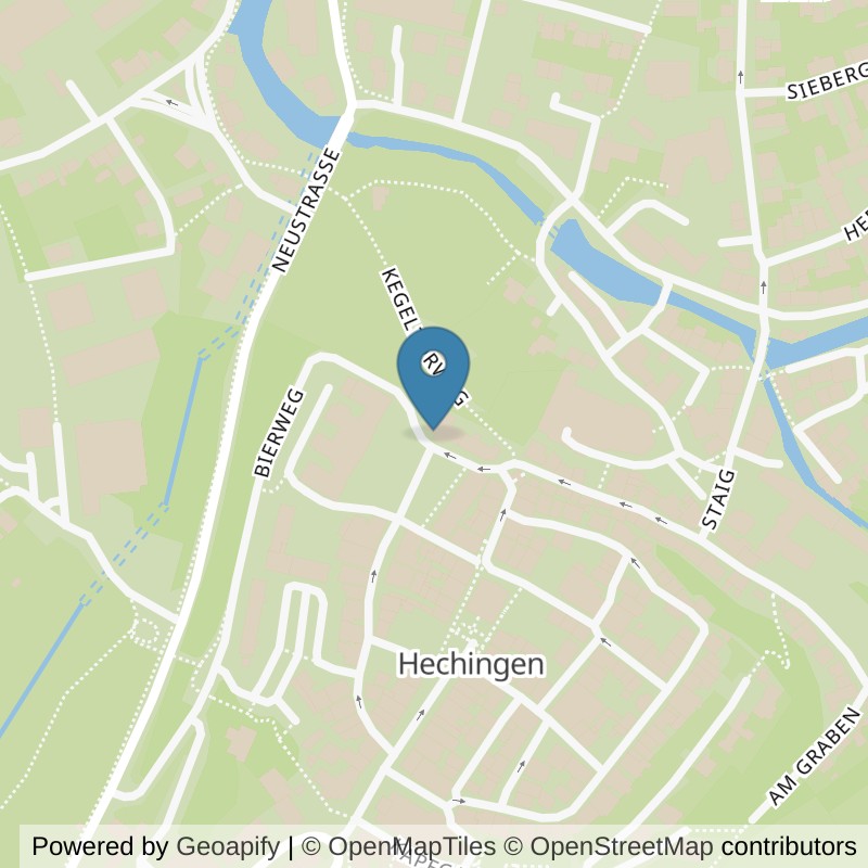 Map: location of Mrs.Sporty Club Hechingen-Stadtmitte in Hechingen