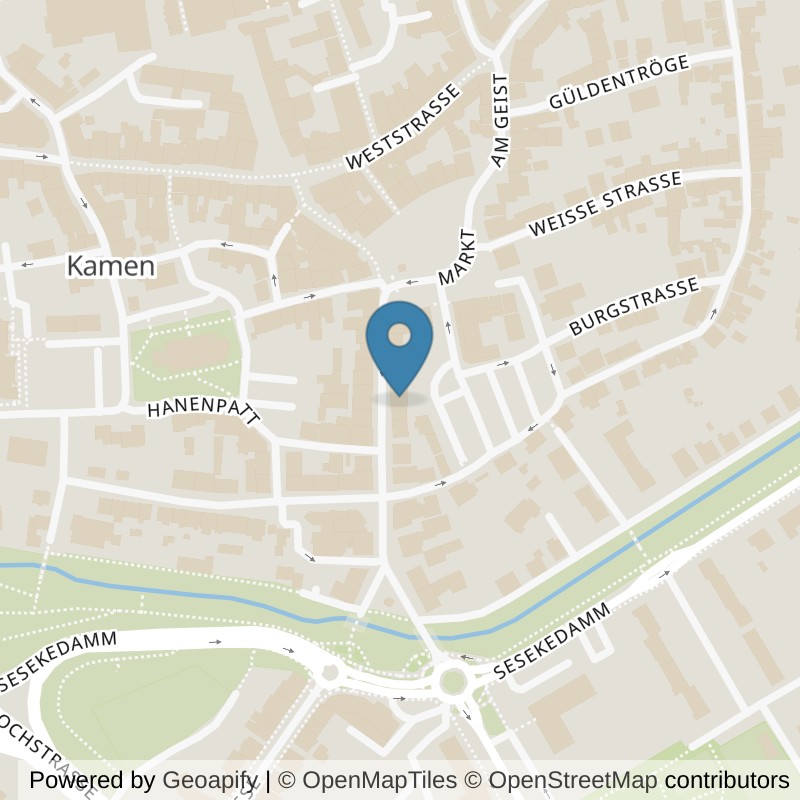 Map: location of Mrs.Sporty Club Kamen-Stadtmitte in Kamen