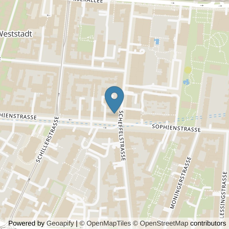 Map: location of Mrs.Sporty Club Karlsruhe-Weststadt in Karlsruhe-Weststadt