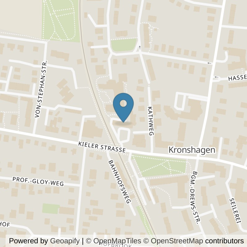 Map: location of Mrs.Sporty Club Kiel-Kronshagen in Kronshagen