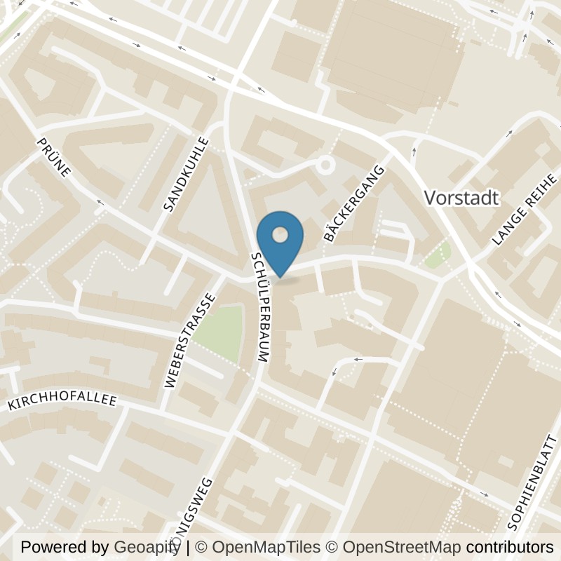 Map: location of Mrs.Sporty Club Kiel-Vorstadt in Kiel