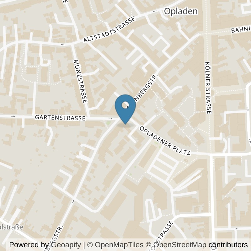 Map: location of Mrs.Sporty Club Leverkusen-Opladen in Leverkusen