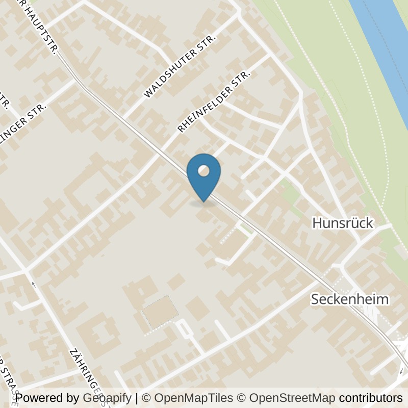 Map: location of Mrs.Sporty Club Mannheim-Seckenheim in Mannheim