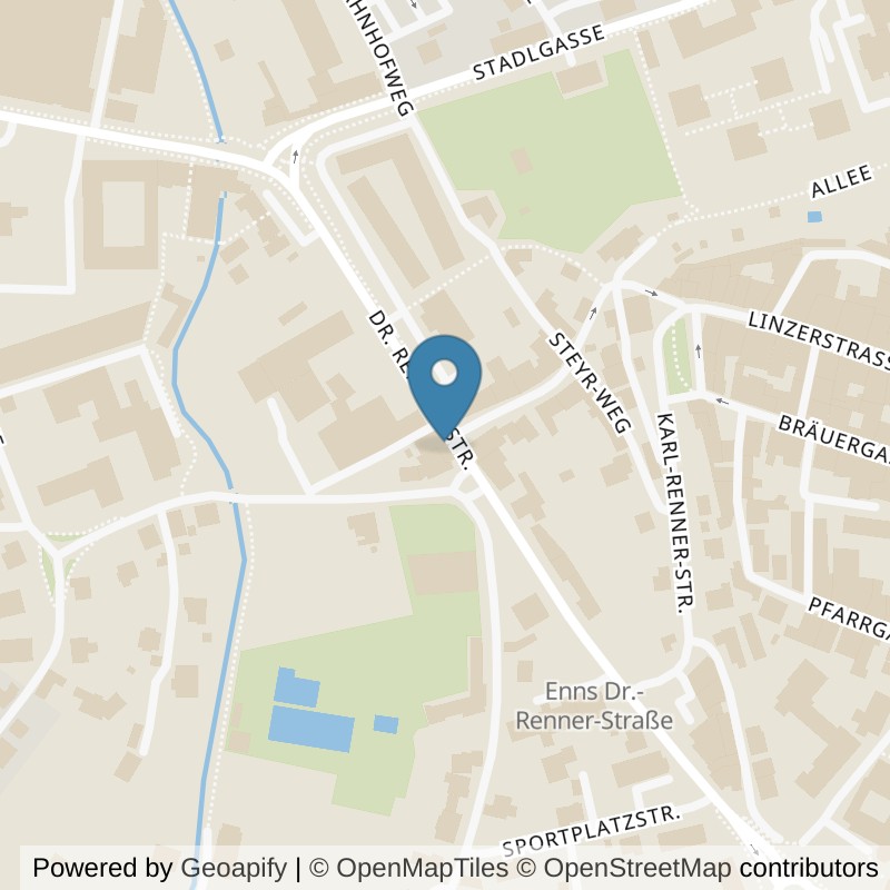 Map: location of Mrs.Sporty Club Enns in Enns