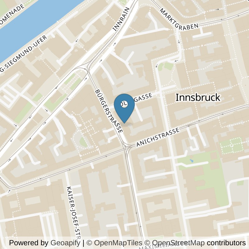 Map: location of Mrs.Sporty Club Innsbruck in Innsbruck