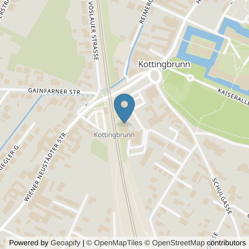 Map: location of Mrs.Sporty Club Kottingbrunn in Kottingbrunn