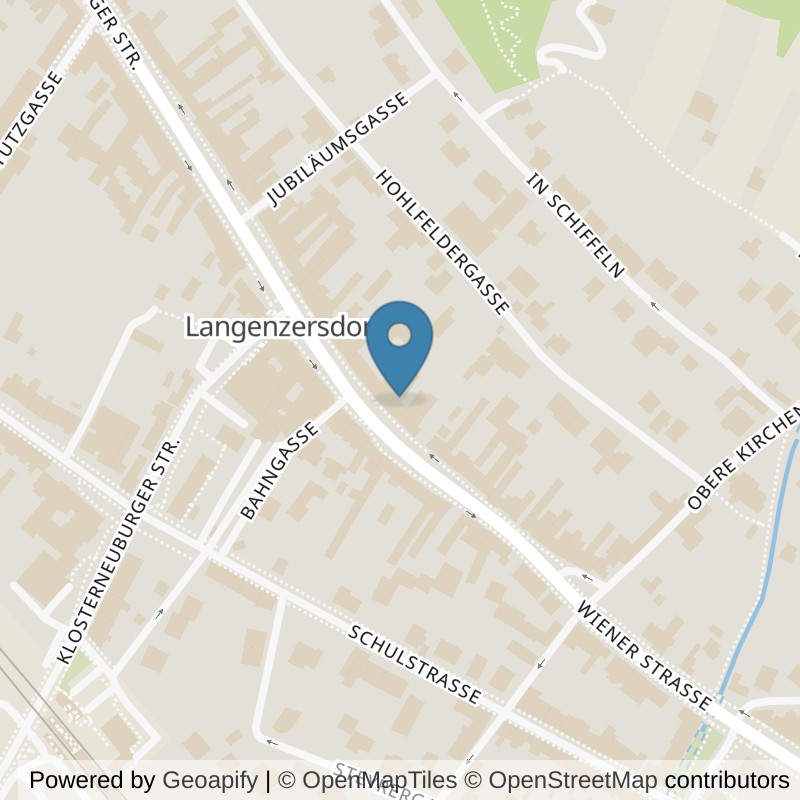 Map: location of Mrs.Sporty Club Langenzersdorf in Langenzersdorf