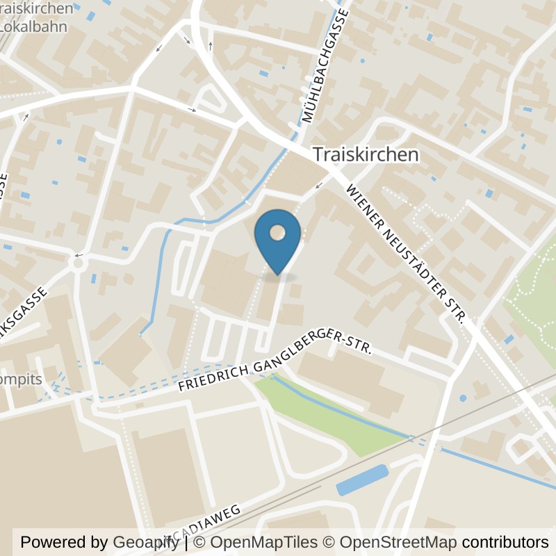 Map: location of Mrs.Sporty Club Traiskirchen in Traiskirchen