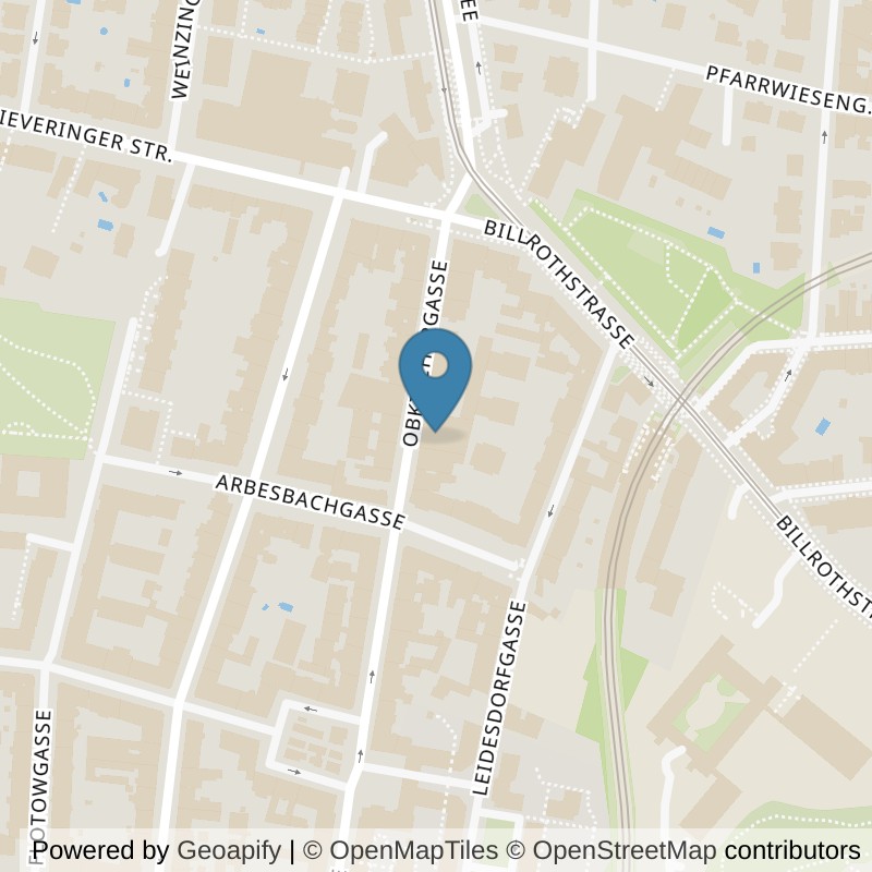 Map: location of Mrs.Sporty Club Wien-Döbling in Wien
