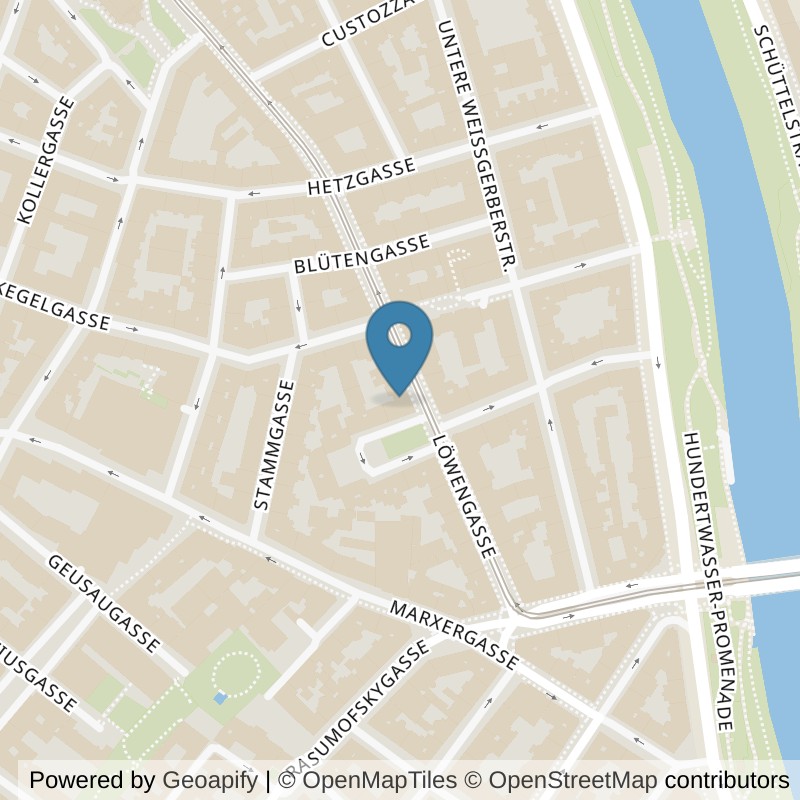 Map: location of Mrs.Sporty Club Wien-Frauensportclub im 3. Bezirk-Landstrasse II in Wien